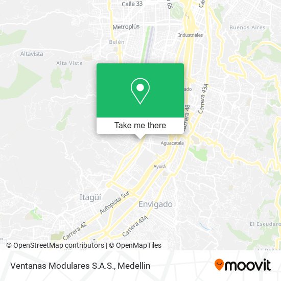 Ventanas Modulares S.A.S. map