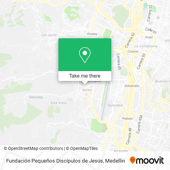 Fundación Pequeños Discípulos de Jesús map