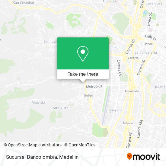 Mapa de Sucursal Bancolombia