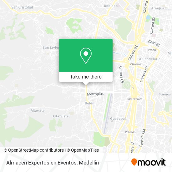 Mapa de Almacén Expertos en Eventos