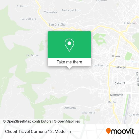 Chubit Travel Comuna 13 map