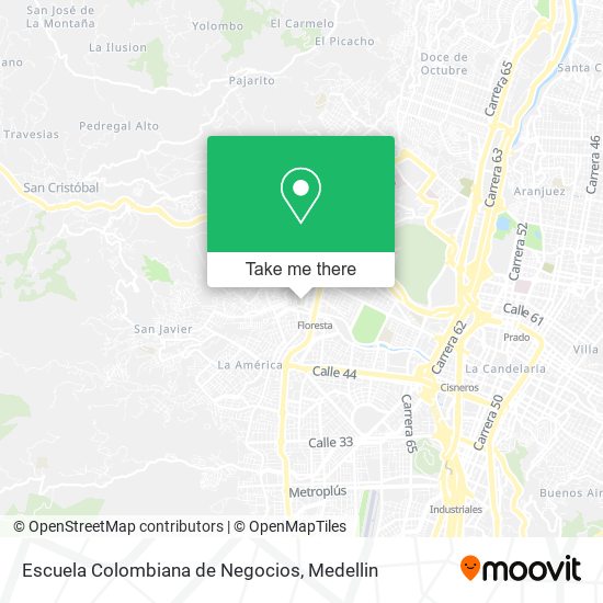Escuela Colombiana de Negocios map