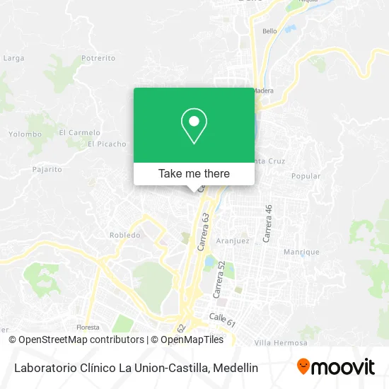 Laboratorio Clínico La Union-Castilla map