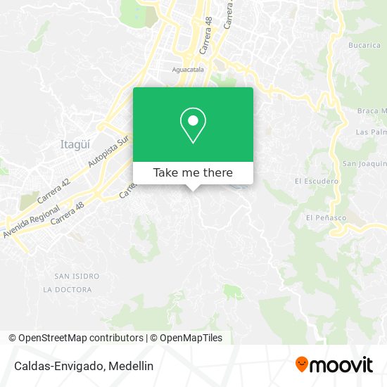 Mapa de Caldas-Envigado