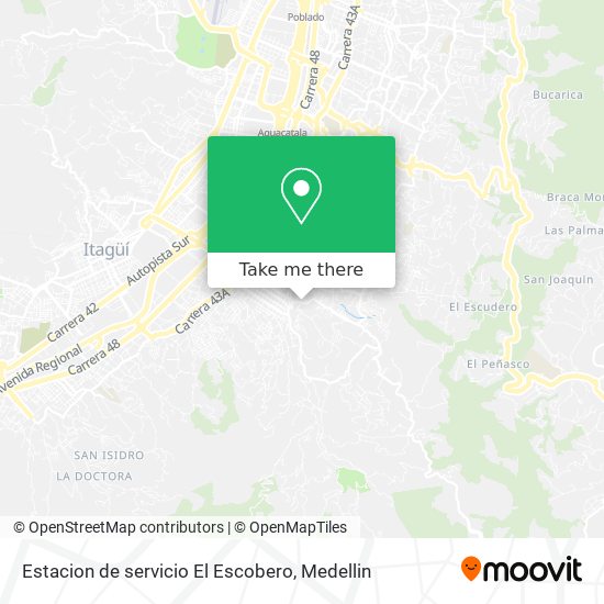 Estacion de servicio El Escobero map