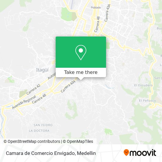 Camara de Comercio Envigado map