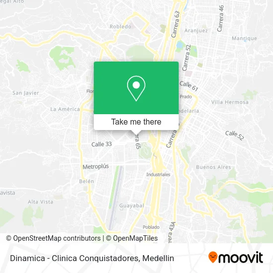 Dinamica - Clinica Conquistadores map