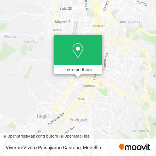 Mapa de Viveros-Vivero Paisajismo Castaño
