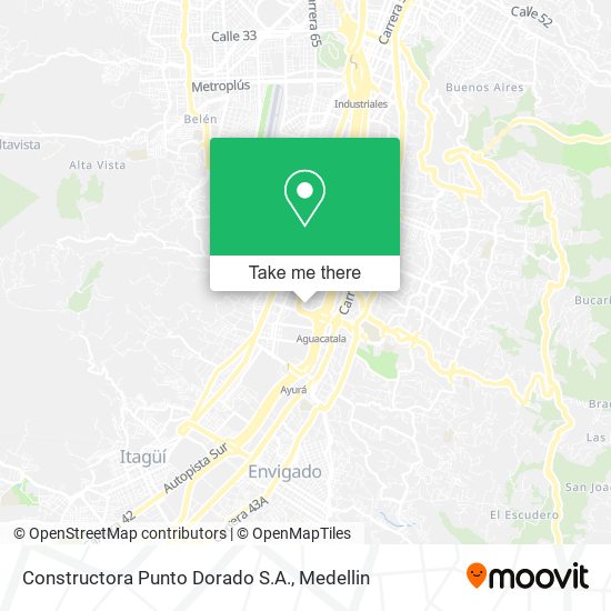 Constructora Punto Dorado S.A. map