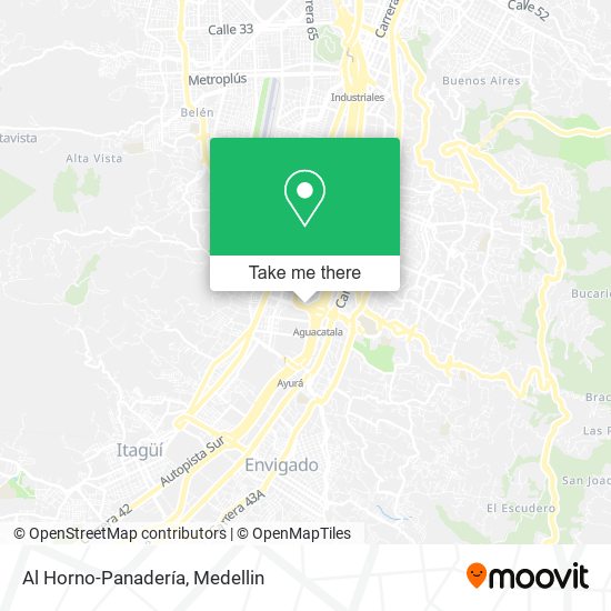 Al Horno-Panadería map