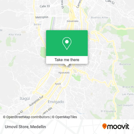 Mapa de Umovil Store