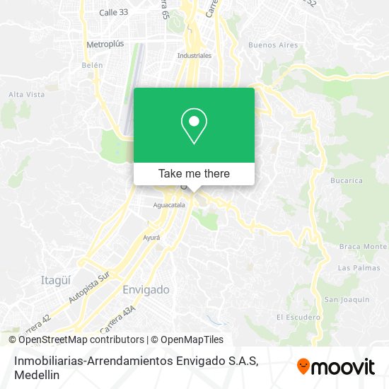 Inmobiliarias-Arrendamientos Envigado S.A.S map