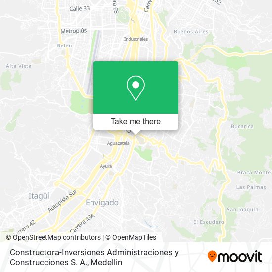 Constructora-Inversiones Administraciones y Construcciones S. A. map