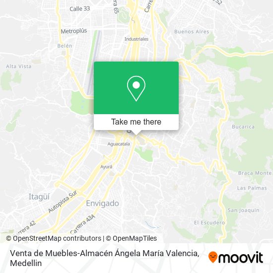 Mapa de Venta de Muebles-Almacén Ángela María Valencia