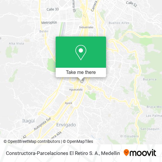 Mapa de Constructora-Parcelaciones El Retiro S. A.