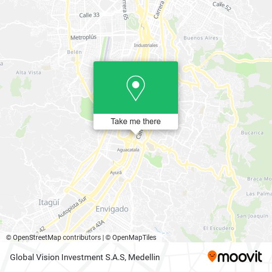 Mapa de Global Vision Investment S.A.S