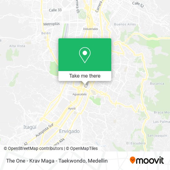 Mapa de The One - Krav Maga - Taekwondo