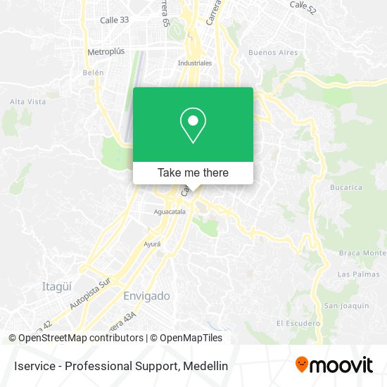 Iservice - Professional Support map