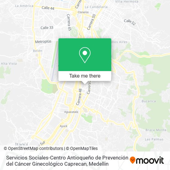 Servicios Sociales-Centro Antioqueño de Prevención del Cáncer Ginecológico Caprecan map