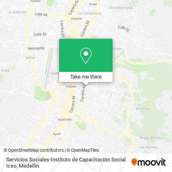 Servicios Sociales-Instituto de Capacitación Social Icso map