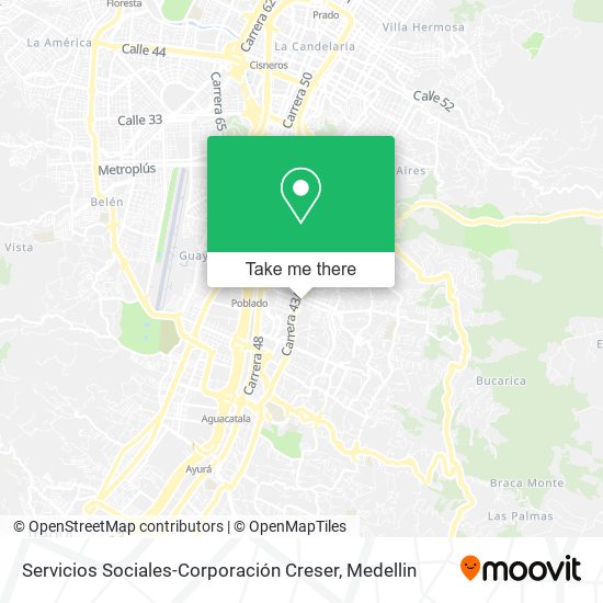 Servicios Sociales-Corporación Creser map