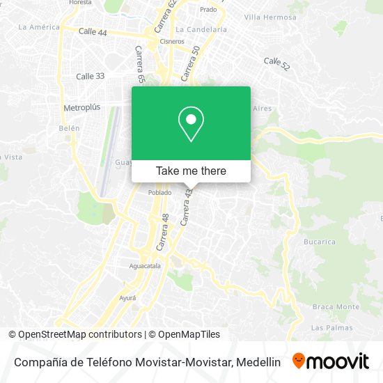 Compañía de Teléfono Movistar-Movistar map