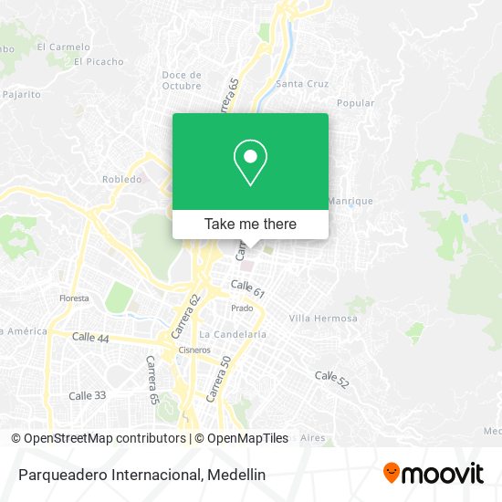 Parqueadero Internacional map