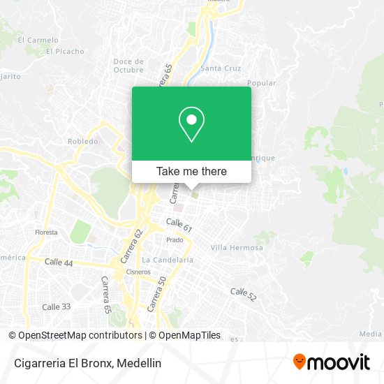 Cigarreria El Bronx map