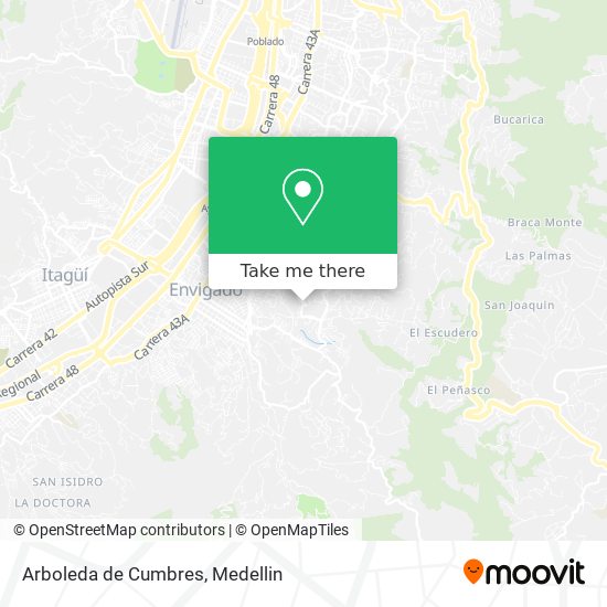 Mapa de Arboleda de Cumbres