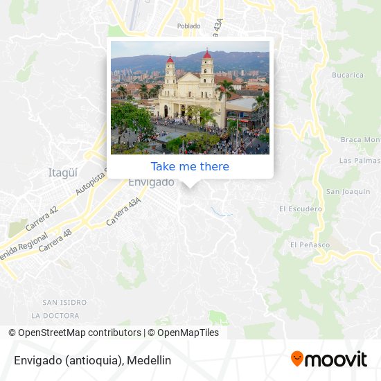 Mapa de Envigado (antioquia)