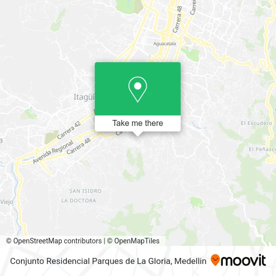 Conjunto Residencial Parques de La Gloria map