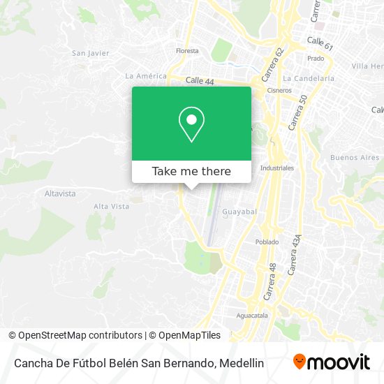 Mapa de Cancha De Fútbol Belén San Bernando