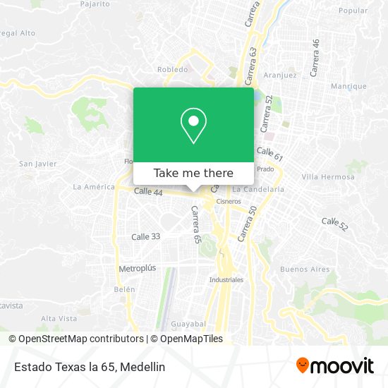 Estado Texas la 65 map