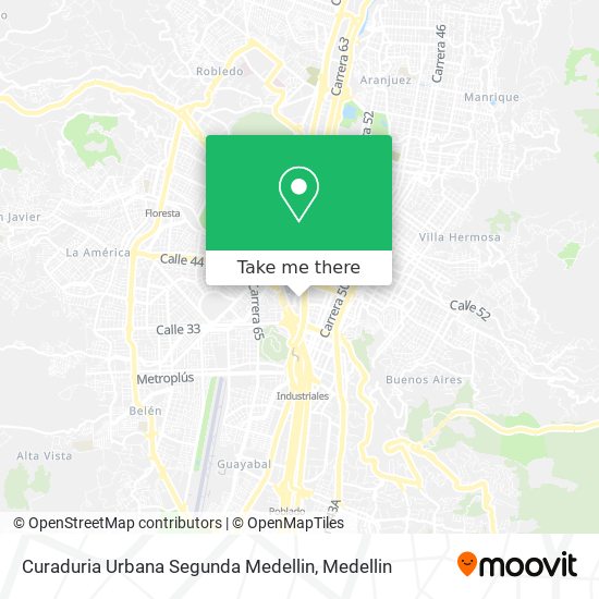 Mapa de Curaduria Urbana Segunda Medellin
