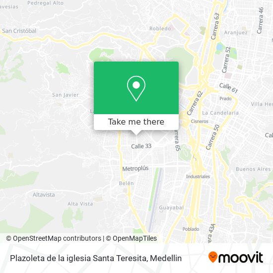 Mapa de Plazoleta de la iglesia Santa Teresita