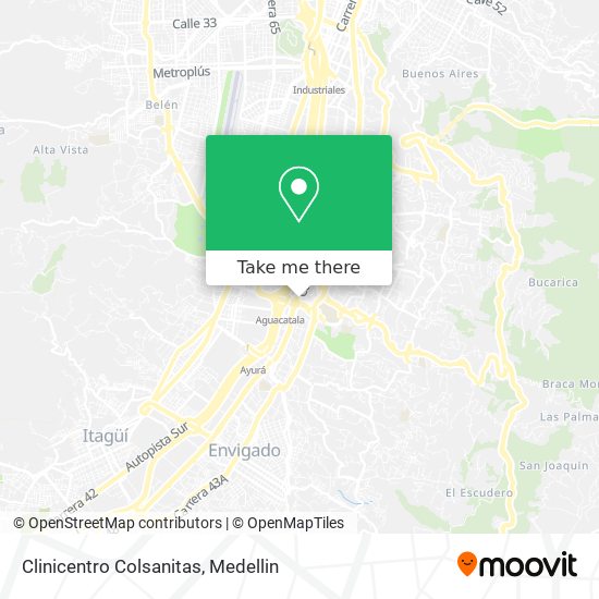Clinicentro Colsanitas map
