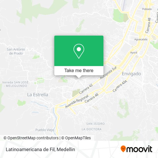 Latinoamericana de Fil map