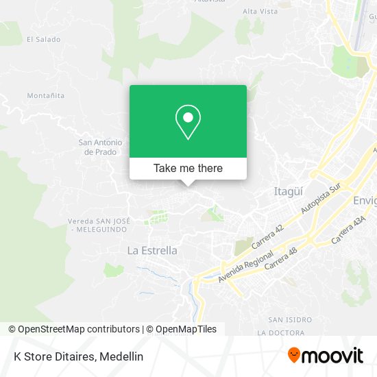 Mapa de K Store Ditaires