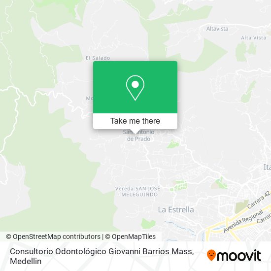Mapa de Consultorio Odontológico Giovanni Barrios Mass