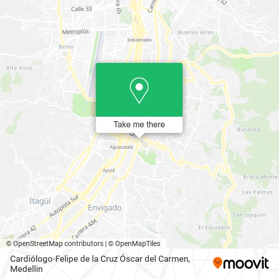 Mapa de Cardiólogo-Felipe de la Cruz Óscar del Carmen