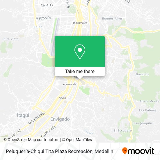 Mapa de Peluquería-Chiqui Tita Plaza Recreación