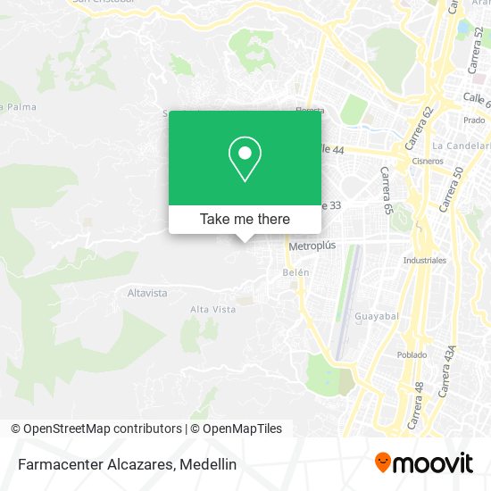 Farmacenter Alcazares map