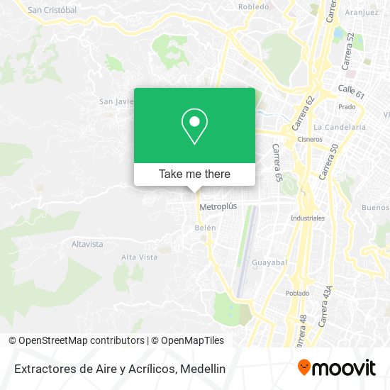 Mapa de Extractores de Aire y Acrílicos