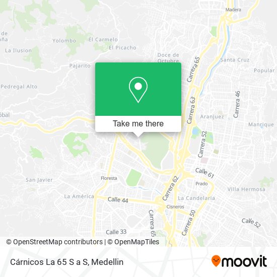 Mapa de Cárnicos La 65 S a S