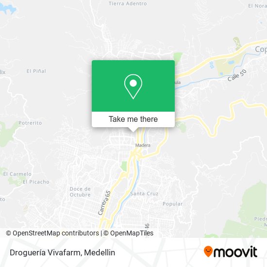 Mapa de Droguería Vivafarm