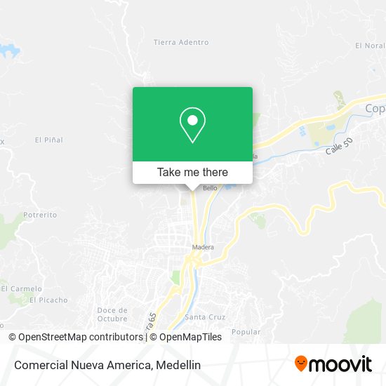 Comercial Nueva America map