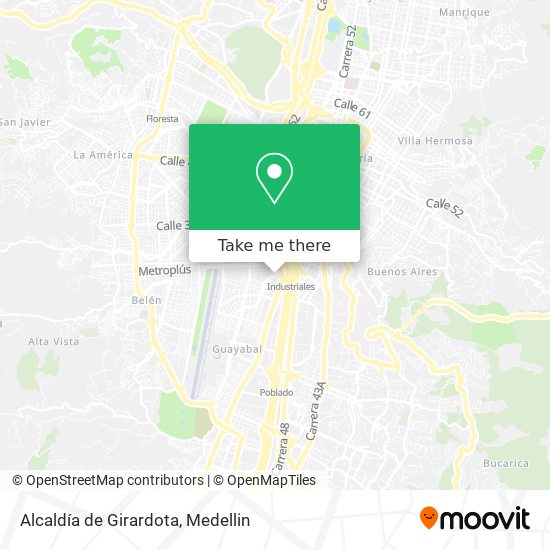 Alcaldía de Girardota map