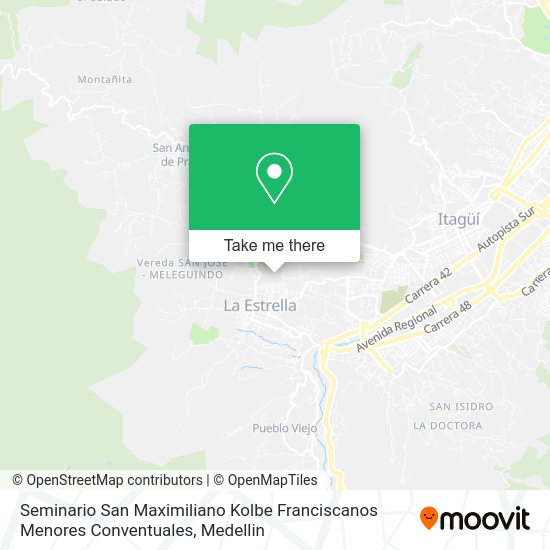 Mapa de Seminario San Maximiliano Kolbe Franciscanos Menores Conventuales