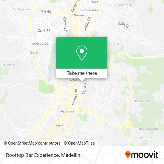 Rooftop Bar Experience map
