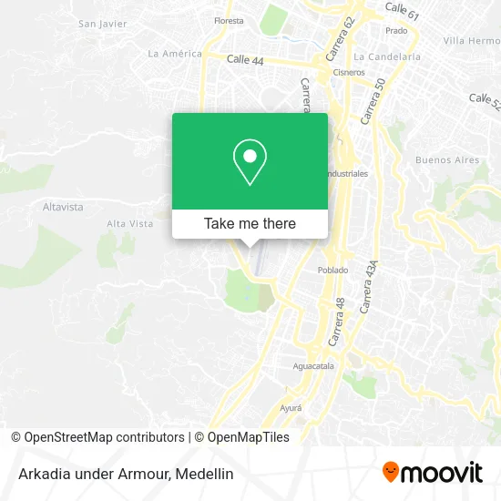 Arkadia under Armour map